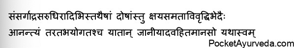 concludes the chapter known as Doshabhediya Adhyaya 