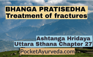 BHANGA PRATISEDHA - Treatment of fractures