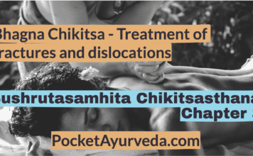 Bhagna Chikitsa - Treatment of fractures and dislocations - Sushrutasamhita Chikitsasthana Chapter 3