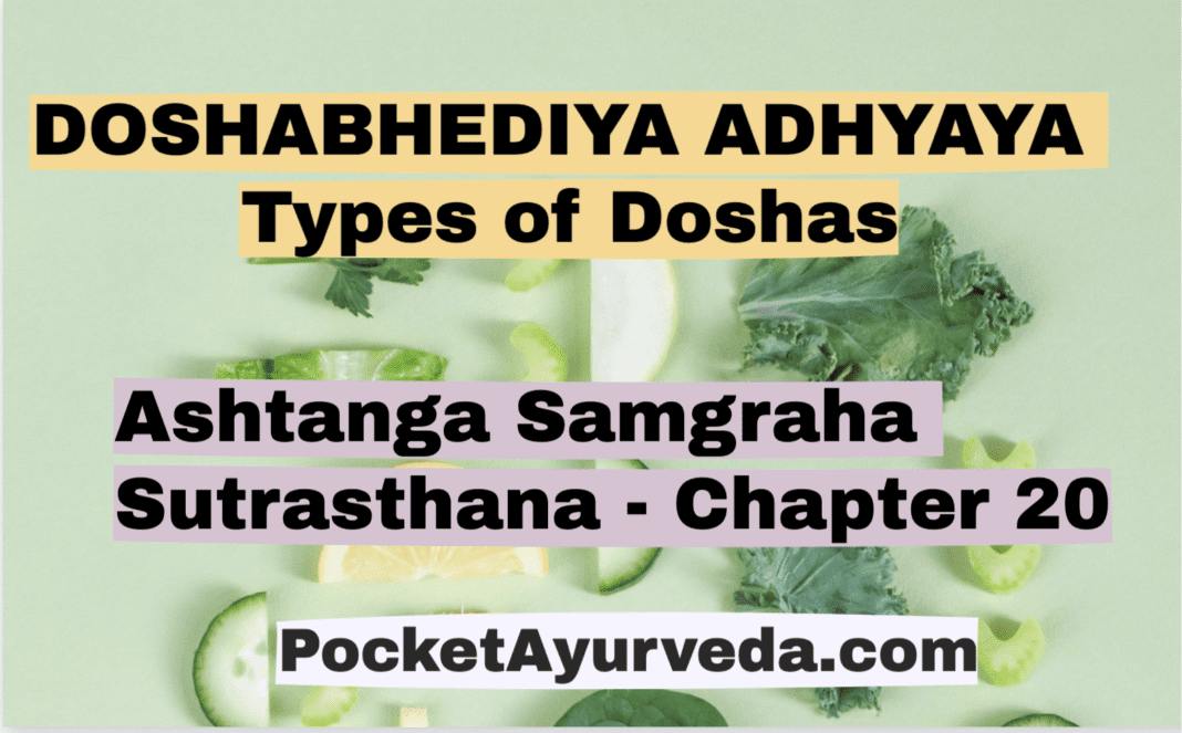 DOSHABHEDIYA ADHYAYA - Types of Doshas