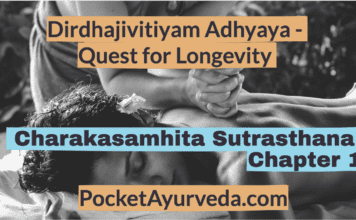 Dirdhajivitiyam Adhyaya - Charakasamhita Sutrasthana Chapter 1 - QUEST FOR LONGEVITY