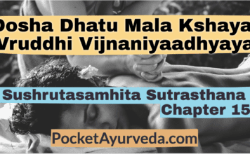 Dosha Dhatu Mala Kshaya Vruddhi Vijnaniyaadhyaya