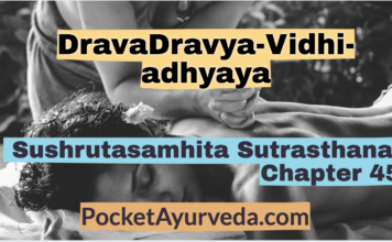 DravaDravya-Vidhi-adhyaya - Sushrutasamhita Sutrasthana Chapter 45