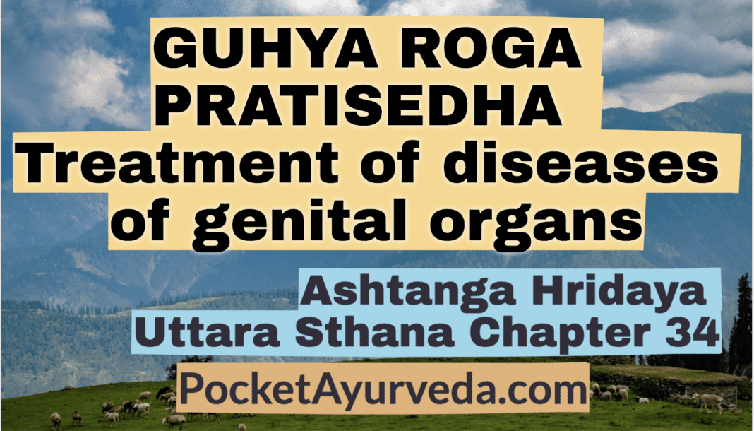 GUHYA ROGA PRATISEDHA - Treatment of diseases of genital organs