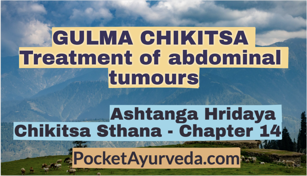 GULMA CHIKITSA - Treatment of abdominal tumours