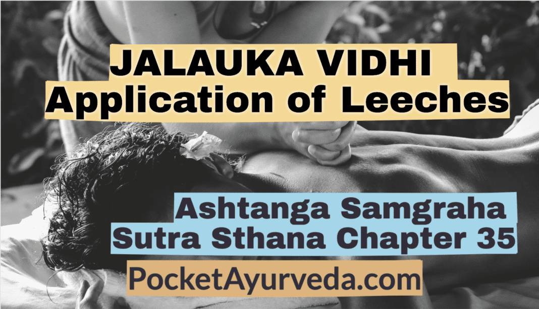 JALAUKA VIDHI ADHYAYA - Application of Leeches