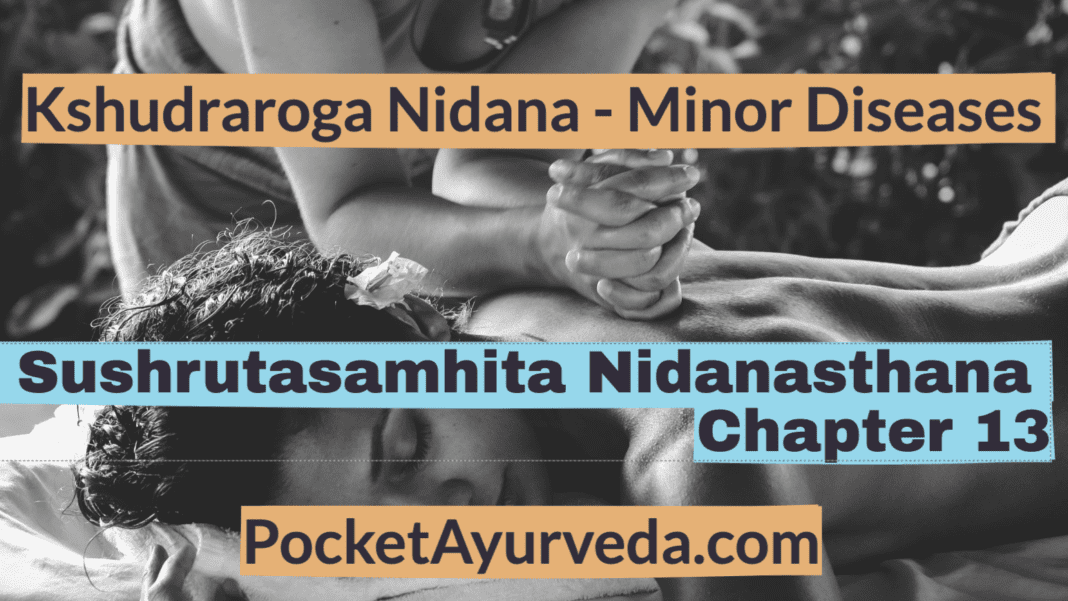 Kshudraroga Nidana - Minor Diseases - Sushrutasamhita Nidanasthana Chapter 13