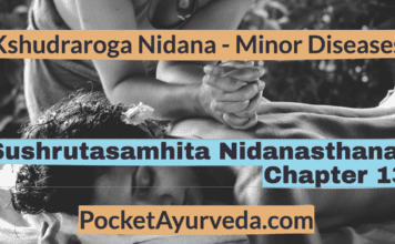 Kshudraroga Nidana - Minor Diseases - Sushrutasamhita Nidanasthana Chapter 13