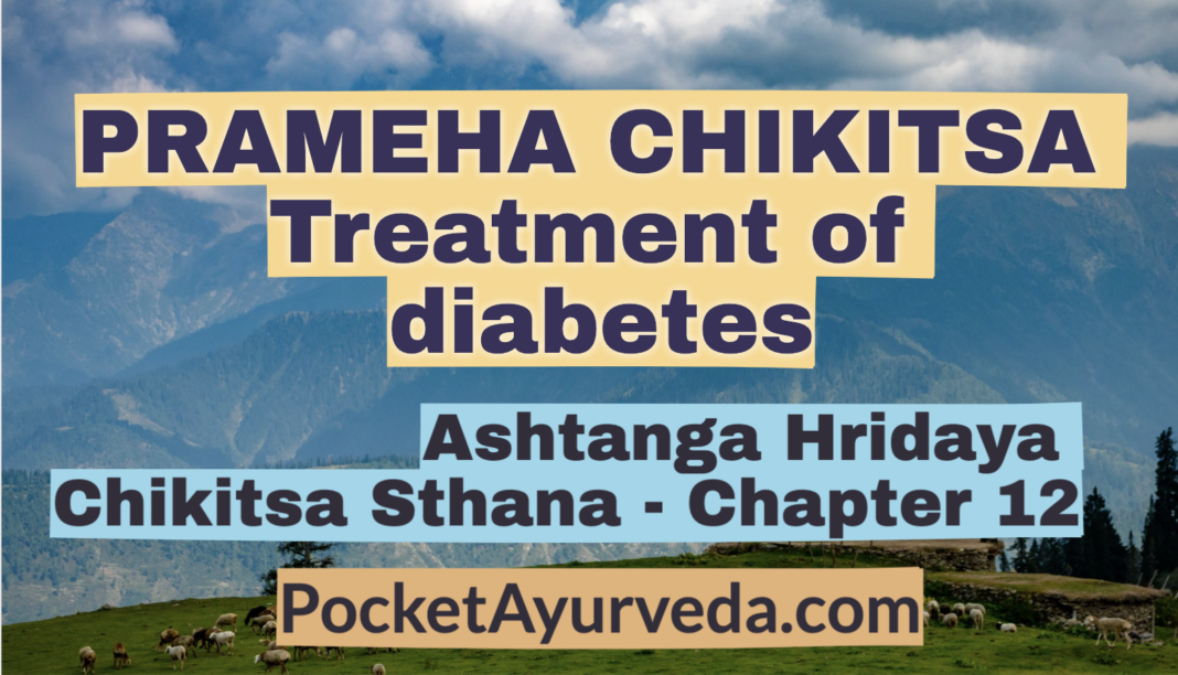 PRAMEHA CHIKITSA - Treatment of diabetes