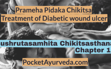 Prameha-Pidaka-Chikitsa-Treatment-of-Diabetic-wound-ulcer-Sushrutasamhita-Chikitsasthana-Chapter-12