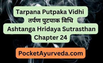 Tarpana Putpaka Vidhi - तर्पण पुटपाक विधि : Ashtanga Hridaya Sutrasthan Chapter 24