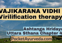VAJIKARANA VIDHI - Virilification therapy