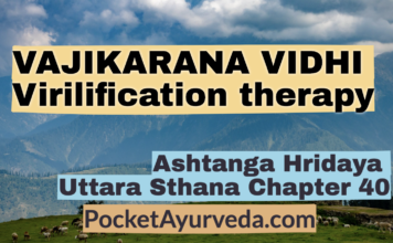 VAJIKARANA VIDHI - Virilification therapy