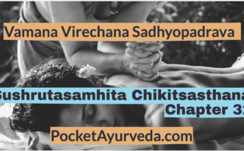 Vamana Virechana Sadhyopadrava - Sushrutasamhita Chikitsasthana Chapter 33