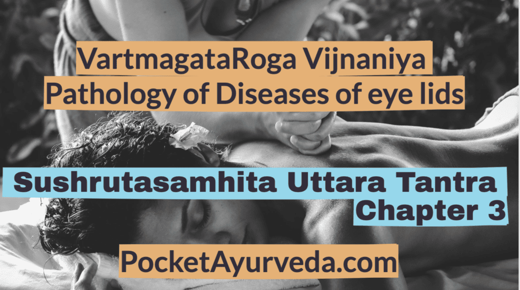 VartmagataRoga Vijnaniya - Pathology of Diseases of eye lids - Sushrutasamhita Uttaratantra Chapter 3