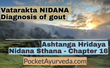 Vatarakta NIDANA - Diagnosis of gout