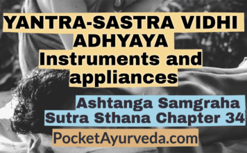 YANTRA-SASTRA VIDHI ADHYAYA - Instruments and appliances