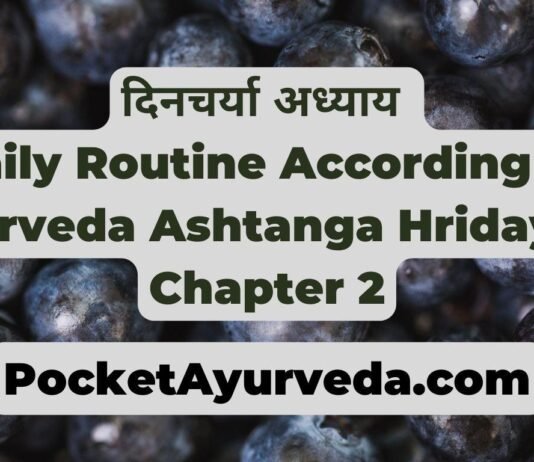 Dinacharya दिनचर्या अध्याय : Daily Routine According to Ayurveda : Ashtanga Hridayam Chapter 2 दिनचर्या-अध्याय-Daily-Routine-According-to-Ayurveda-Ashtanga-Hridayam-Chapter-2