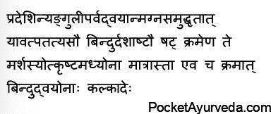 Nasya matra quantity of nasal drops