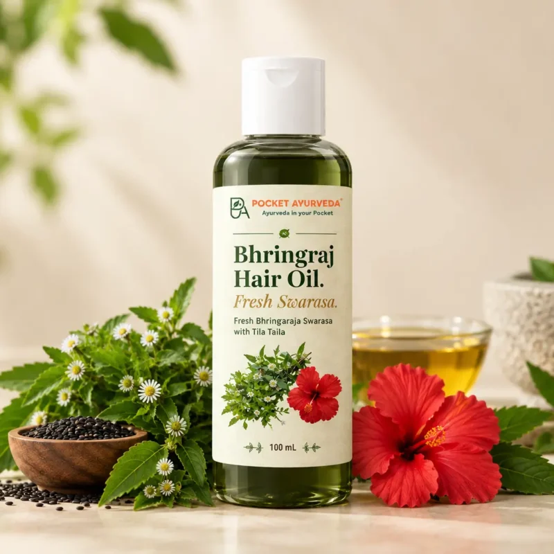 Bhringaraja Taila _ Pocket Ayurveda _ Fresh Swarasa _ Taila Paka Vidhi _ Doctor Formulated