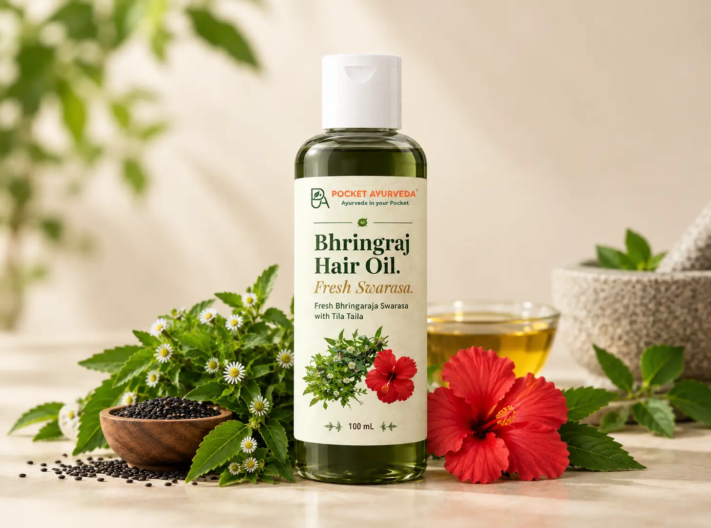Bhringraj Hair Oil (Fresh Swarasa)