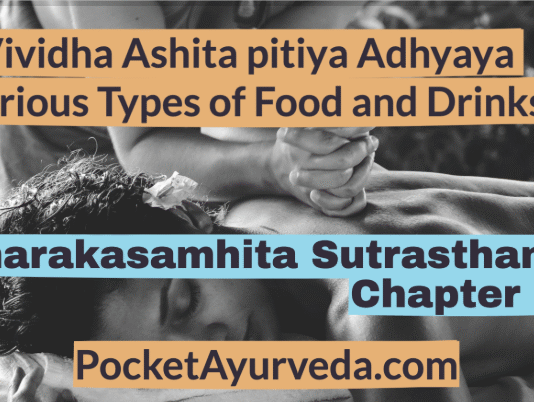 Charaka Samhita Sutrasthana Chapter 28 – Vividha Ashita pitiya Adhyaya – Various Types of Food and Drinks Charaka Samhita Sutrasthana Chapter 28 - Vividha Ashita pitiya Adhyaya - Various Types of Food and Drinks
