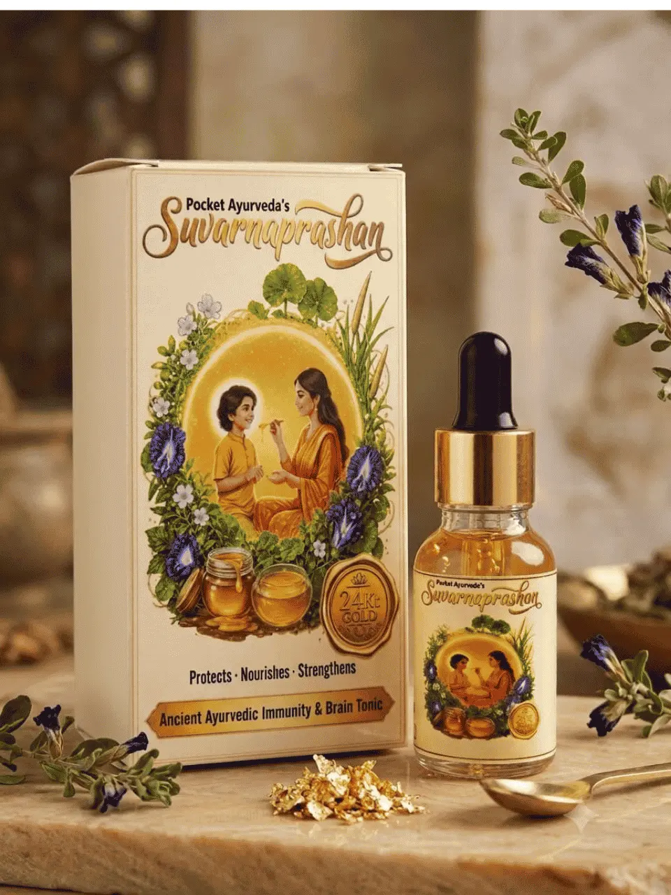 Suvarnaprashan drops for kids
